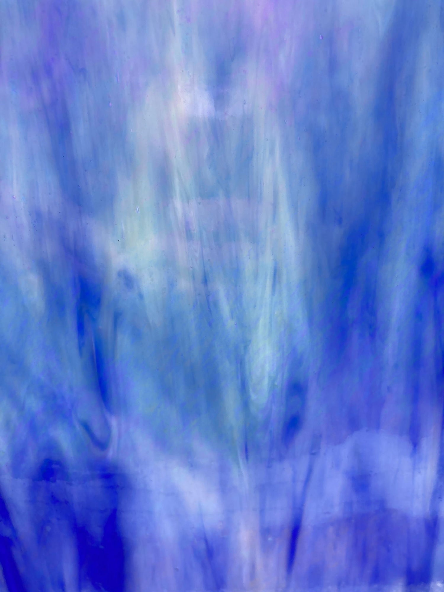 Artisan Medium Blue Opal Irid - Stained Glass Express 