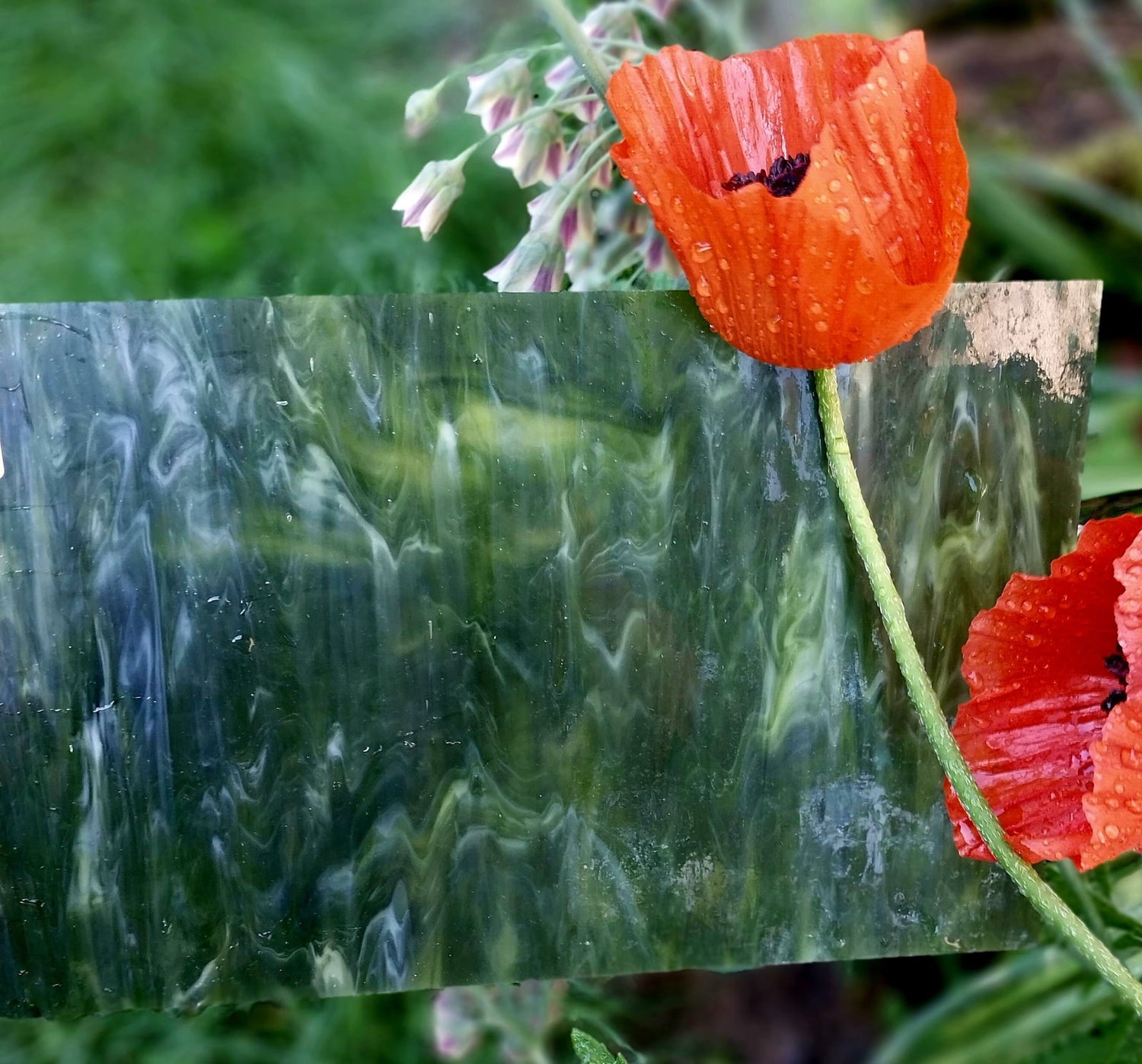 Artisan Rich Olives w/ White - Stained Glass Express 