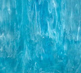 Artisan Turq, White Trans Opal - Stained Glass Express 