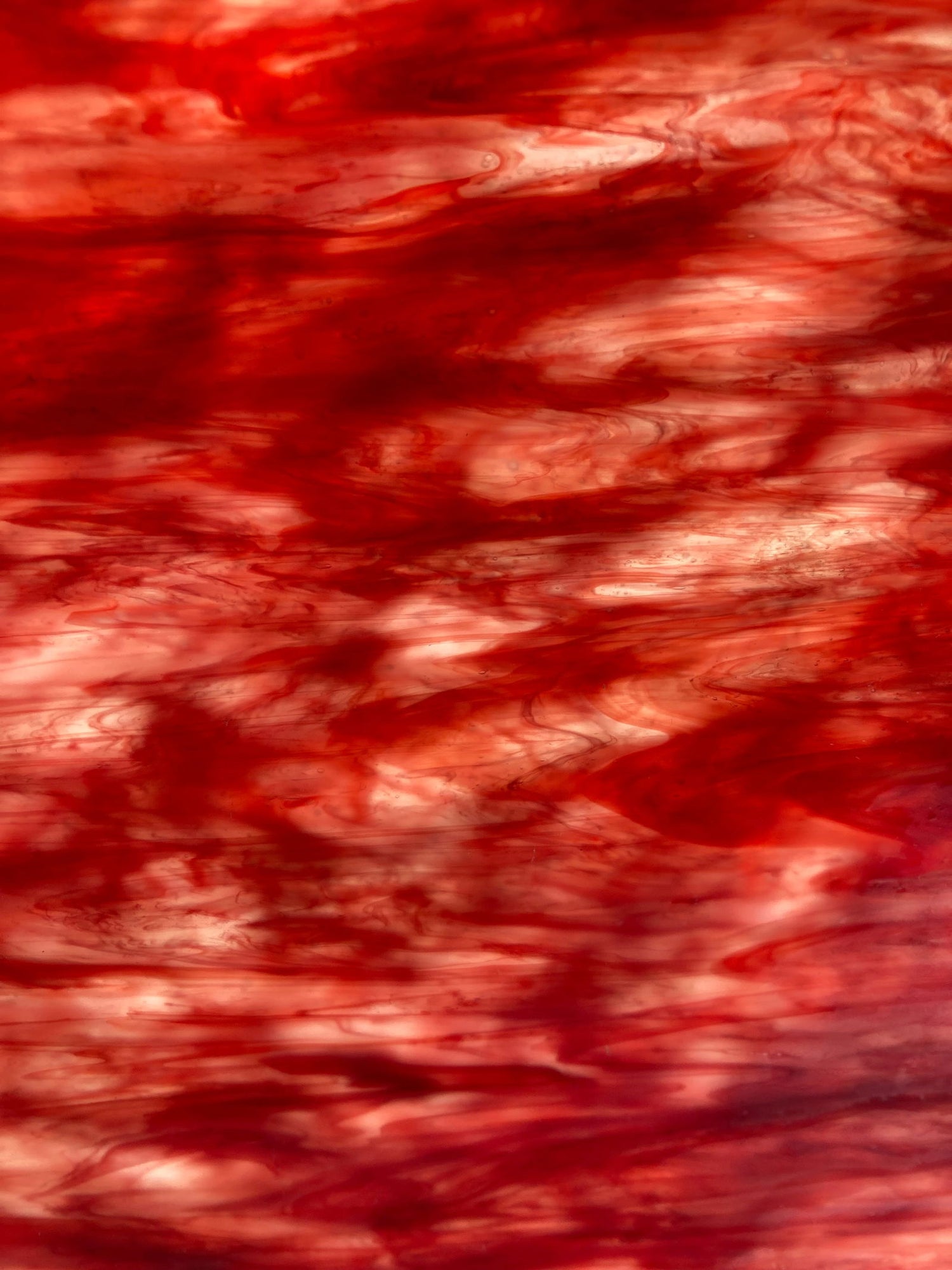 Artisan White, Red Flemish - Stained Glass Express 