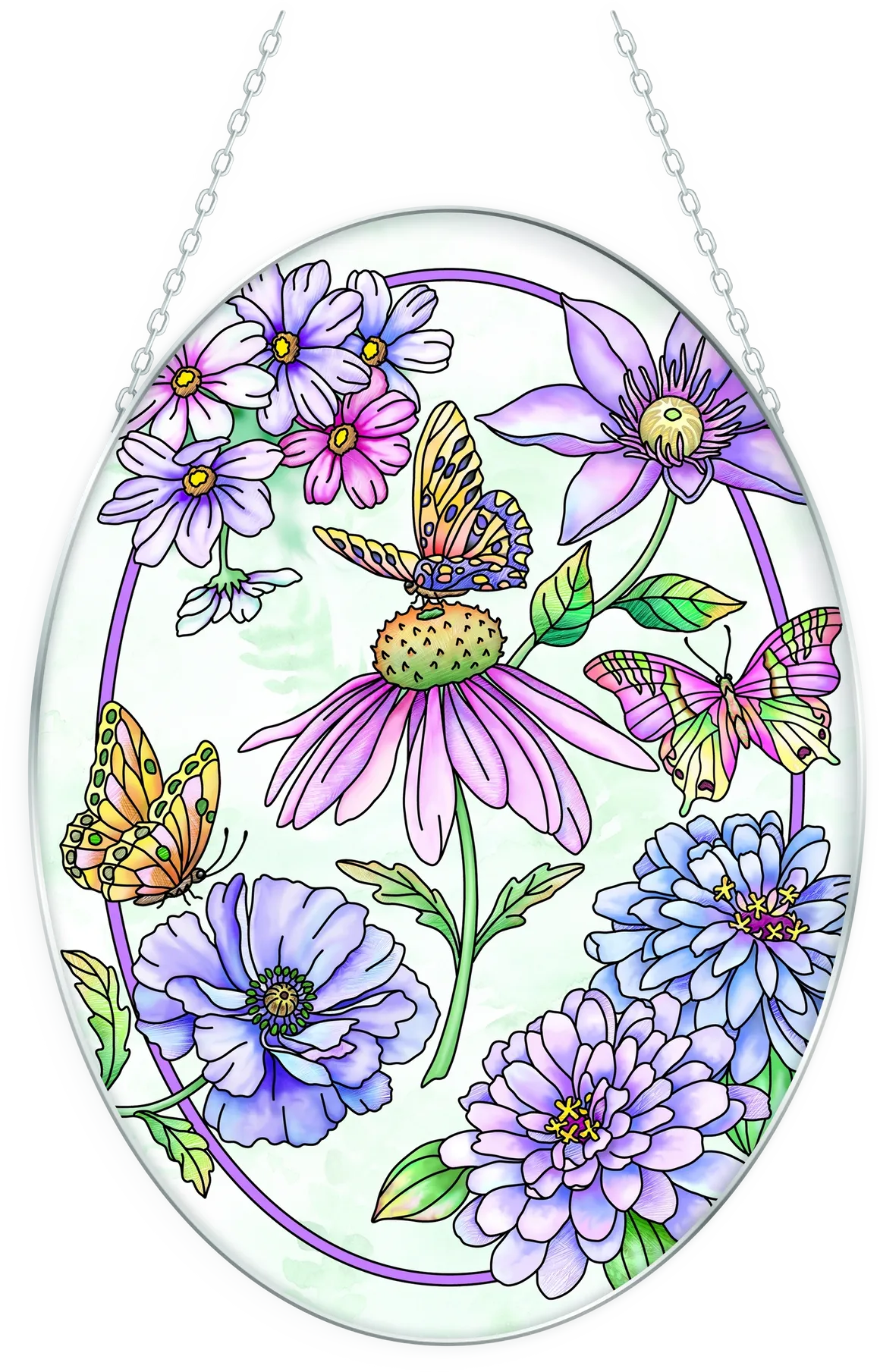 Aubergine Song Suncatcher - Stained Glass Express 