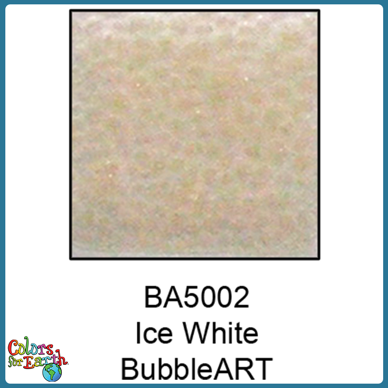 Colors For Earth Ice White BubbleART Enamel Glass Paint