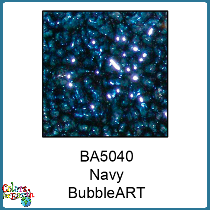 Colors For Earth Navy BubbleART Enamel Glass Paint