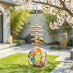 Art Glass Birdfeeder Multi Color