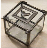 BOX, CL BOX WITH METAL OVERLAY - Stained Glass Express 