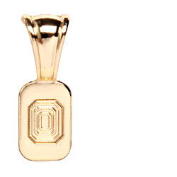 Bail Gold Plated Fluted 5 pk - Stained Glass Express 