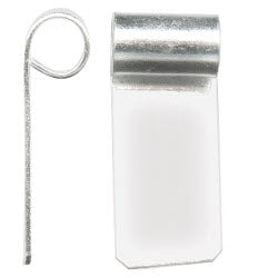 Bail Tube Large Silver Plated  10 Pack - Stained Glass Express 