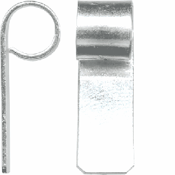 Bail Tube Small Silver Plated  10 Pack - Stained Glass Express 
