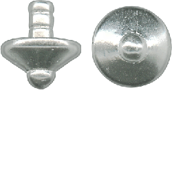 Bead Capper White Plated - Stained Glass Express 