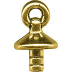 Bead Capper with Loop Gold Plated - Stained Glass Express 