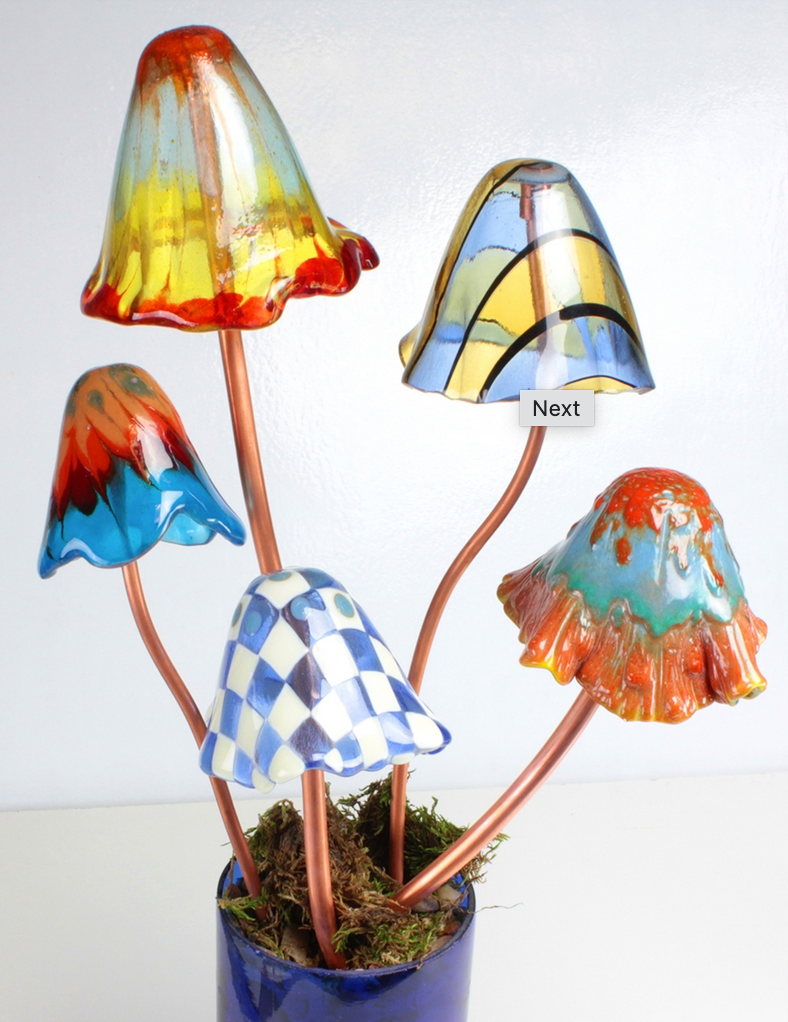 Bell Mushroom Drape Fusing Mold - Stained Glass Express 