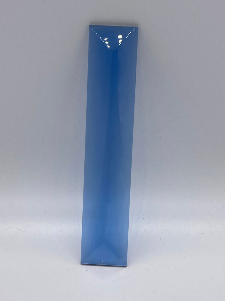 Bevel Blue Rectangle 1 " x 5" - Stained Glass Express 