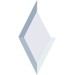 Bevel Clear Diamond 2"X4" - Stained Glass Express 