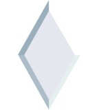 Bevel Clear Diamond 4" x 7" - Stained Glass Express 