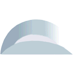 Bevel Clear Half 2" - Stained Glass Express 