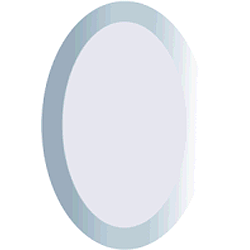 Bevel  Clear Oval 4" x 6" - Stained Glass Express 