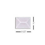 Bevel Clear Rectangle   1 " x 1 1/2" - Stained Glass Express 