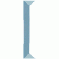 Bevel Clear Rectangle 1"x 6" - Stained Glass Express 