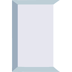 Bevel Clear Rectangle  4" x 6" - Stained Glass Express 