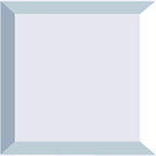 Bevel Clear Square 5" - Stained Glass Express 