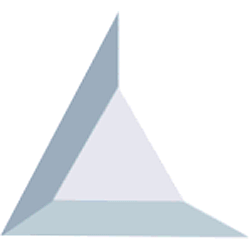 Bevel Clear Triangle 3" x 3" x 3" - Stained Glass Express 