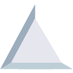 Bevel Clear Triangle 4" x 4"x 4" - Stained Glass Express 