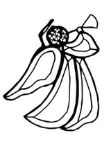 Bevel Cluster Angel with Horn (4mm) - Stained Glass Express 