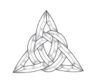 Bevel Cluster Celtic Triangle - Stained Glass Express 