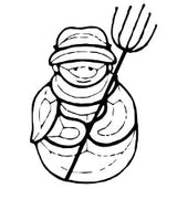 Bevel Cluster Snowman (4mm) - Stained Glass Express 