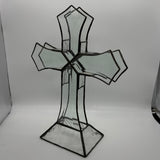 Bevel Cluster Standing Cross 3-D