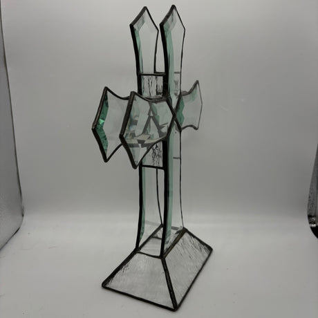 Bevel Cluster Standing Cross 3-D