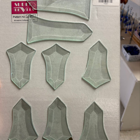 Bevel Cluster Standing Cross 3-D