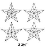 Bevel Cluster Star 2.75" - Stained Glass Express 