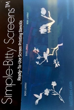 Birds Simple-Bitty Screen-Printing Stencil - Stained Glass Express 