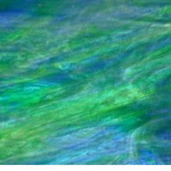 Blue, Green & White Wispy Opal - Stained Glass Express 