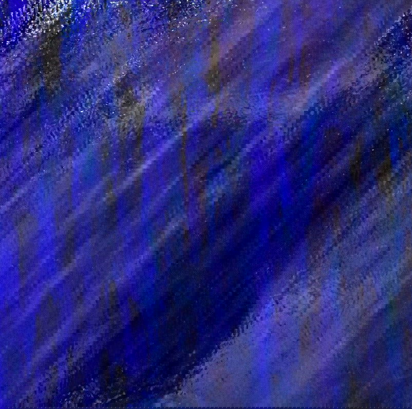 Blue, Purple, Lime, Clear Streaky - Stained Glass Express 