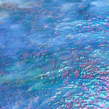 Blue, Sea Green, White, Gold Pink, Purple Iridescent