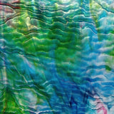 Blues, Greens, Gold Pink Ripple Stipple