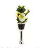 Bottle Stopper Frog Flower - Stained Glass Express 