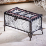 Box Clear Vintage, Pink Rose and Bevels