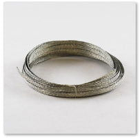 Braided Tinned Reinforce Wire 10ft - Stained Glass Express 