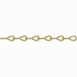 Brass Jack Chain 18 Gauge LTD - Stained Glass Express 