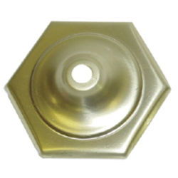 Brass Vase Cap 3 inch Six Sided - Stained Glass Express 