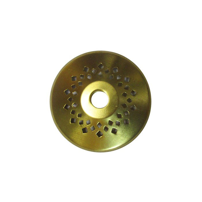 Brass Vented Vase Cap 2.5 inch - Stained Glass Express 