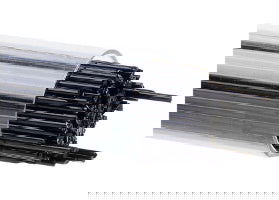 Bullseye Opal Black Stringers 90 COE - Stained Glass Express 