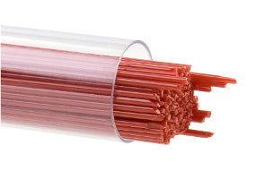 Bullseye Stringer Red Opal 90 COE - Stained Glass Express 