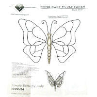 Butterfly Body Lead Free Casting - Stained Glass Express 