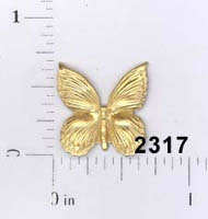 Butterfly Filigree Brass Small - Stained Glass Express 