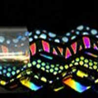 CBS Dichroic Wavy Firestrips 6MM 96 COE Glass - Stained Glass Express 