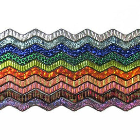 CBS Taste of Texture Wavy Firestrips Black Dichro 96 COE